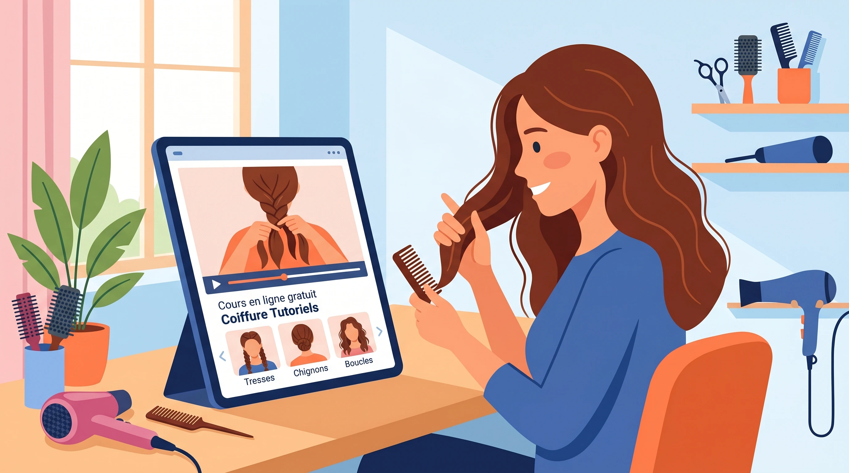cours coiffure gratuit